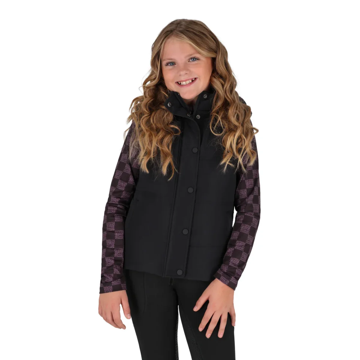 Blouson QHP 2 en 1 avec manches amovibles Noir - enfant – Image 2