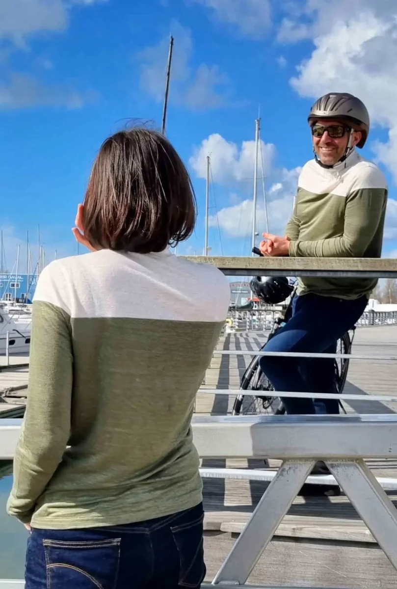 Polo Femme en Lin Manches Longues | Daily Bike – Image 5