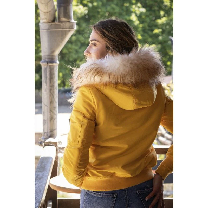 Blouson type Bombers Pénélope "Lyon"- jaune – Image 4