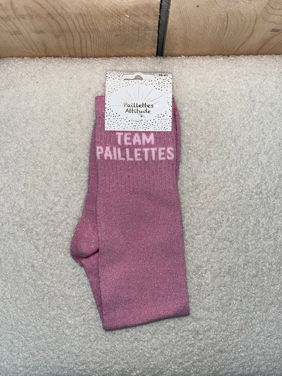 Chaussettes Paillettes "Team paillettes"